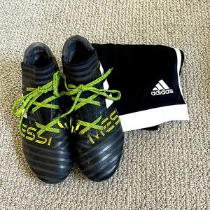 Adidas Messi soccer shoes & Adidas soccer shorts